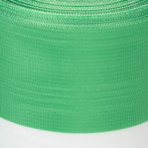 Artikel Kranzband Taftbindung 100mm x 25m grün-weiss Moiré für Gestecke und Dekoration