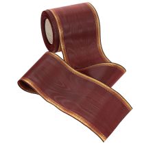 Artikel Kranzband Bordeaux 100mm Taft Moiré für Dekoration und Kränze
