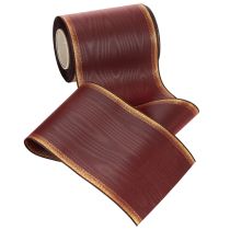 Artikel Kranzband Bordeaux Moiré Taftbindung mit Goldkante 125mm x 25m Dekoband