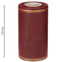 Artikel Kranzband Bordeaux mit Goldkante 175mm Dekor