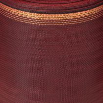Artikel Kranzband aus Taft mit Moiré-Effekt, Bordeaux mit Goldkante, 175mm x 25m