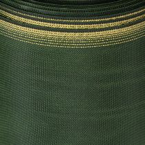 Artikel Kranzband Moiré 150mm Dunkelgrün mit Perlkante in Gold, Taftbindung 25m Rolle für Dekoration und Gestaltung