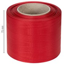 Artikel Kranzband Rot 75mm x 25m aus Acetat für Trauerfloristik und Dekoration