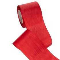 Artikel Kranzband Rot 75mm x 25m aus Acetat für Trauerfloristik und Dekoration