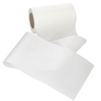 Artikel Kranzband aus 100% Acetat Weiss 150mm x 25m für Trauer- und Dekorationszwecke