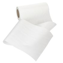 Artikel Trauerband aus 100% Acetat, Weiss, 200mm Breite, 25m Rolle für Kranz- und Dekorationsgestaltung