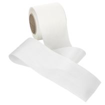 Artikel Kranzband aus Acetat Weiss 75mm x 25m – Dekoband für Floristik und Trauerkränze