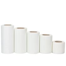 Artikel Kranzband Weiss aus Acetat – Verschiedene Breiten (75–150 mm), 25 m Rolle