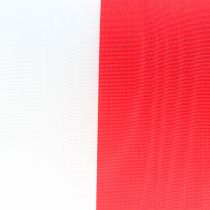 Kranzbänder Moiré weiß-rot