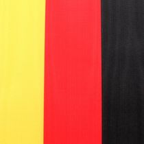 Artikel Kranzbänder Moiré 150mm schwarz-rot-gold mit französischem Moiré-Effekt, 25m Rolle für Dekoration und Trauerfeiern