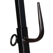 Artikel Schwarzer Kranzständer aus Metall, 118 cm, dekorativ mit stabiler Basis