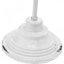 Artikel Kranzhalter aus Gusseisen Weiss Vintage-Stil mit 4 Haken H76cm für Innen- und Aussendekoration