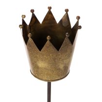 Artikel Deko-Krone Metallstab 73cm Vintage-Gold für Innenbereich