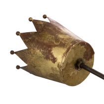 Artikel Deko-Krone Metallstab 73cm Vintage-Gold für Innenbereich