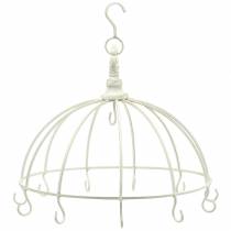 Artikel Deko-Krone mit Haken zum Hängen Weiß Ø29cm