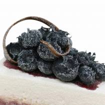Tortenstück Heidelbeer künstlich 10cm
