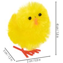 Artikel Chenille-Osterküken-Set, 4 cm, bunt, 10 Stück – Dekoration für Frühling und Ostern