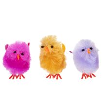 Artikel Chenille-Osterküken-Set, 4 cm, bunt, 10 Stück – Dekoration für Frühling und Ostern
