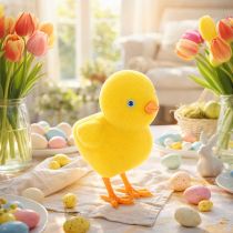 Artikel Küken Dekoration für Ostern Tischdeko Wiederverwendbar Wohnzimmer Dekoration 16cm 2St