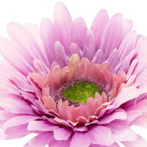 Artikel Künstliche Gerbera aus Kunststoff und Metall, Lila, 47 cm 6St