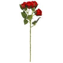 Artikel Künstliche Deko Rosen Leuchtend Rot Ø4cm L45cm 3 St