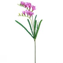 Artikel Künstliche Gartenblumen Freesie Lila 58cm