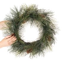 Artikel Künstlicher Kiefernkranz mit Zapfen 60 cm Grün
