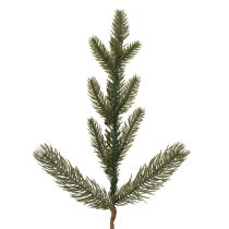 Artikel Künstlicher Tannenzweig mit weissen Mini-Christbaumkugeln, 46 cm, 2 Stück für Weihnachtsdekoration