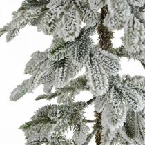 Künstlicher Weihnachtsbaum Slim Beschneit Winterdeko H180cm