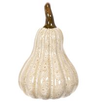 Artikel Deko Kürbis aus Keramik 12 cm in Cremebeige