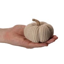 Artikel Gestrickte Deko-Kürbisse 10 cm und 8 cm 6er-Set Braun, Beige, Grün