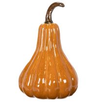 Artikel Kürbis aus Keramik, 26 cm, orange, herbstliche Innendekoration