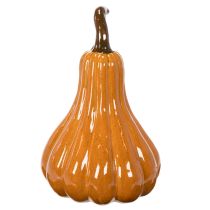 Artikel Kürbis aus Keramik, 26 cm, orange, herbstliche Innendekoration