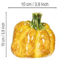 Artikel Kürbis Figuren aus Keramik 10 cm 2er-Set für herbstliche Dekoration