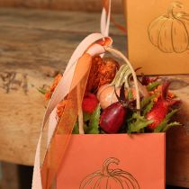 Artikel Kleine Keramik-Kürbisse 3er-Set, 5 cm, Orange, für Herbstdekoration