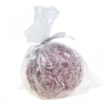 Artikel Kugelkerze Rosen Rund Rosa Ø10,5cm Romantische Kerzendeko Hochzeit Tischdeko