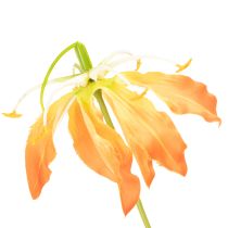 Artikel Künstliche Gloriosa-Blumen Orange mit Langen Stielen 80 cm 3 Stück