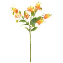 Artikel Künstliche Gloriosa-Blumen Orange mit Langen Stielen 80 cm 3 Stück