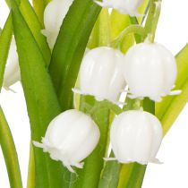 Artikel Künstlicher Maiglöckchenstrauss in weisser Keramikvase 20cm