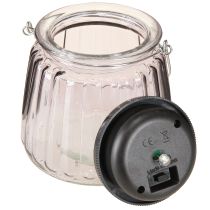 Artikel LED Gartenleuchten Glas Solar zum Hängen Lila Ø 10,5 cm 2er-Set