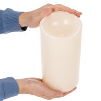 Artikel LED Kerze gross 25 cm Kunststoff Warmweiss mit Timer Aussenbereich