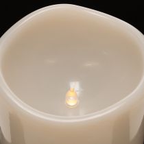 Artikel LED Kerze gross 25 cm Kunststoff Warmweiss mit Timer Aussenbereich