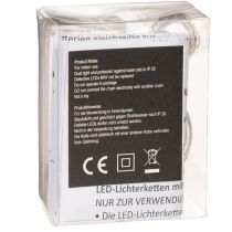 Artikel Lichterkette Batteriebetrieben Innenbereich Warmweiss 10 LEDs 1 Meter