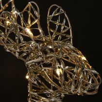 Artikel LED Rentier Metall Weihnachtsdeko Indoor Golden H40cm