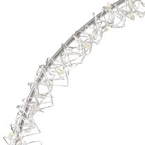 Artikel LED-Ring Metall-Deko Silber 30cm Warmweiss Batterie