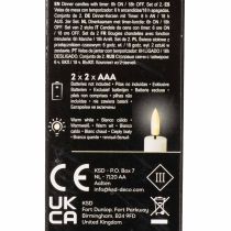 Artikel ProductNameLED-Spitzkerzen aus Echtwachs, 24 cm, Cremeweiss, warmweisses Licht, 2er-Set mit 6-Stunden-Timer/ ProductName
ProductDescription<h2>LED-Spitzkerzen aus Echtwachs für Tisch und Wohnraum</h2>
<p>Das Set enthält zwei LED-Spitzkerzen aus Echtwachs