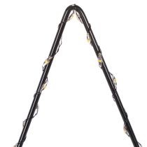 Artikel LED Stern aus Metall mit Batteriebetrieb und Standfuss 46cm schwarz