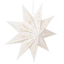 Artikel Weihnachtsstern LED aus Papier 38 cm Warmweiss für Innen