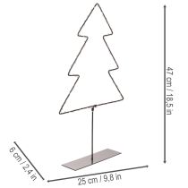 Artikel LED-Weihnachtsbaum aus Metall 47 cm batteriebeleuchtet für Innen