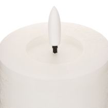 Artikel LED Stumpenkerze flackernd weiss Ø7 cm Höhe 12 cm mit Timer für Innenbereich